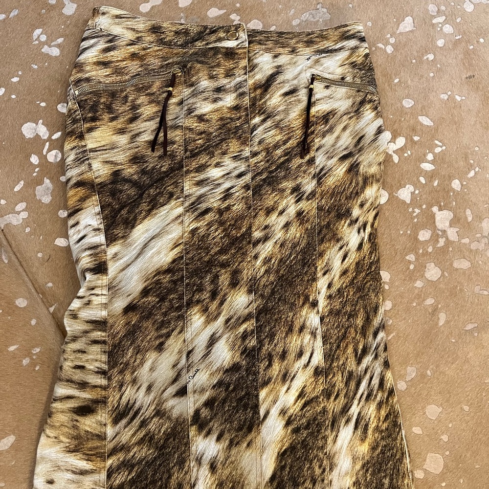 ROBERTO CAVALLI CHEETAH PRINT SKIRT